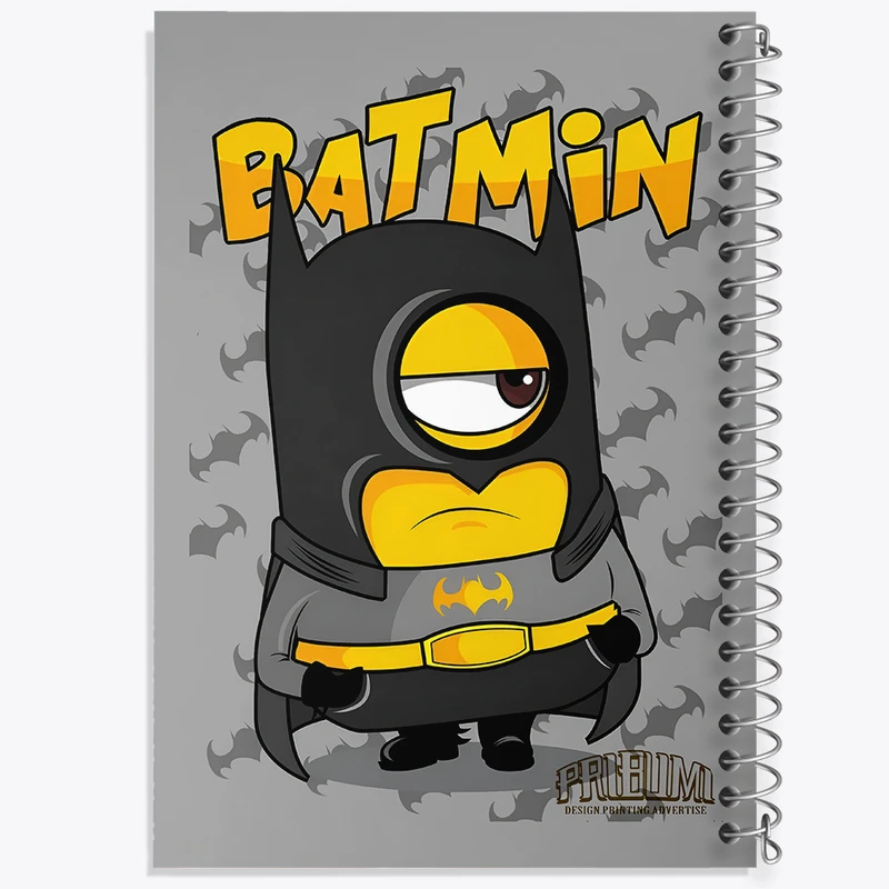 دفتر مشق 50 برگ خندالو طرح مینیون بتمن کد N2929