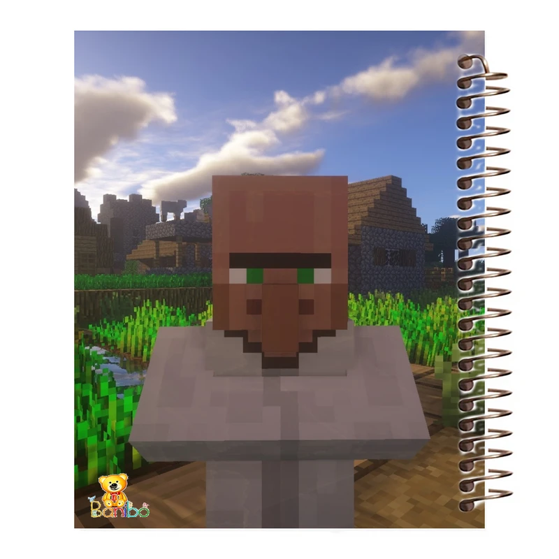 دفتر نقاشی 50 برگ بانیبو مدل  ماینکراف کد 1233