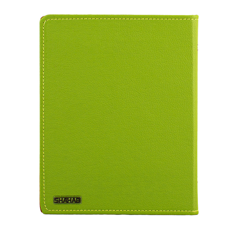 کلاسور مدل یک تکه چرمی پلاک دار 20 حلقه