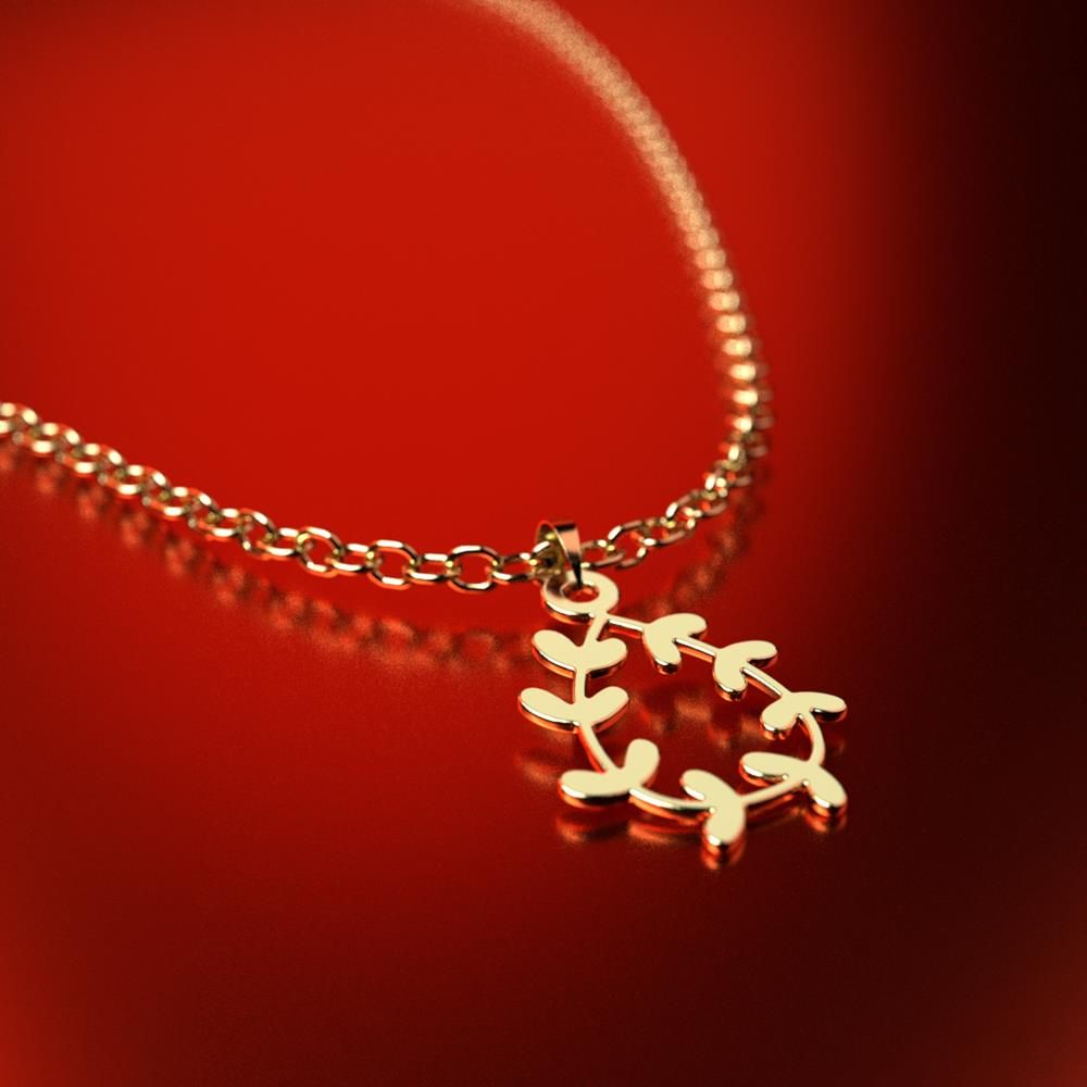 آویز گردنبند طلا 18 عیار زنانه مدوپد مدل برگ کد PA1-15027 -  - 3