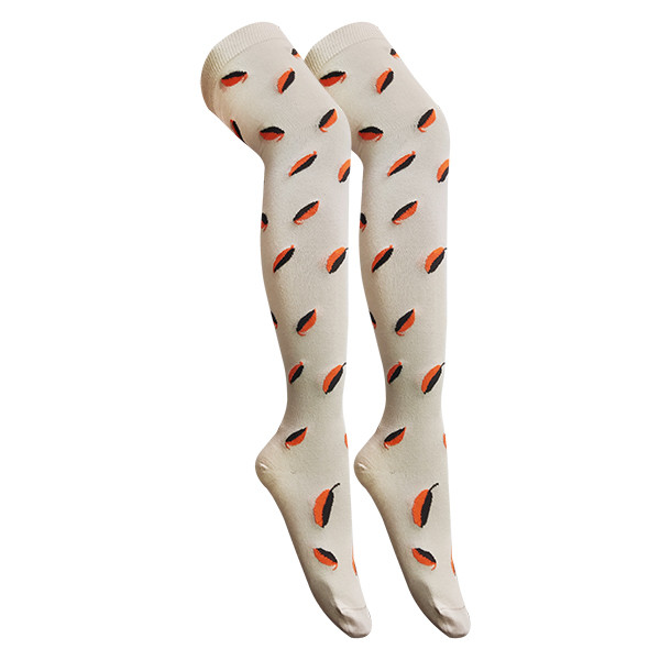 جوراب زنانه تن پوش هنگامه مدل برگ پاییزی کد K011