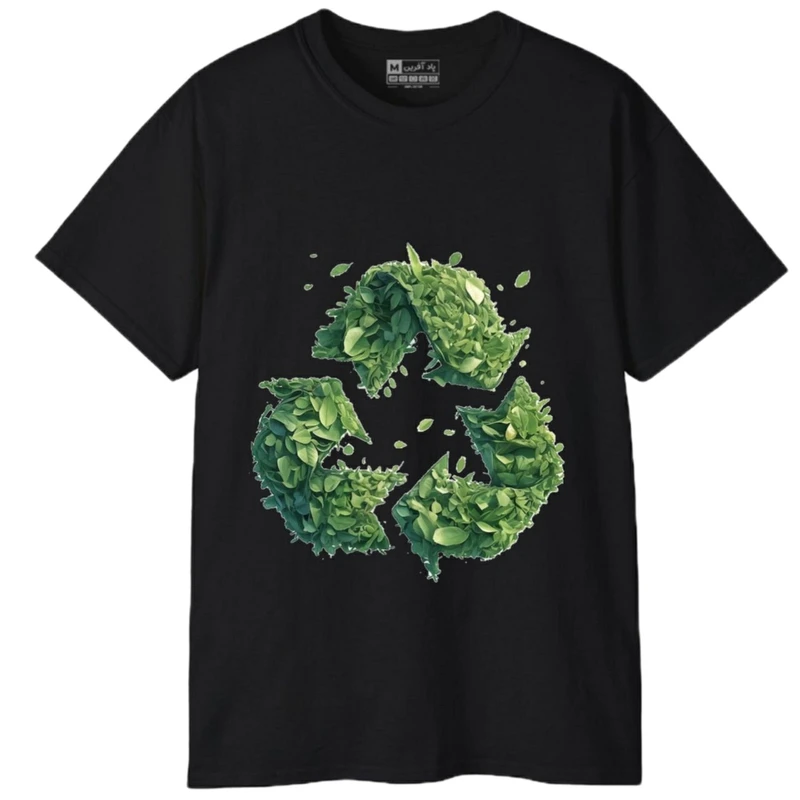 تی‌شرت آستین کوتاه مردانه پاد آفرین مدل طبیعت کد 538