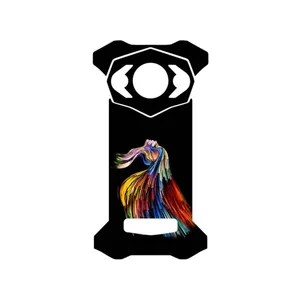 MAHOOT Rainbow Hair Digital Art Cover Sticker for Doogee S98 Pro