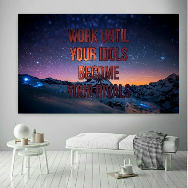 تابلو بوم طرح انگیزش مدل WORK UN TIL کد SDP301