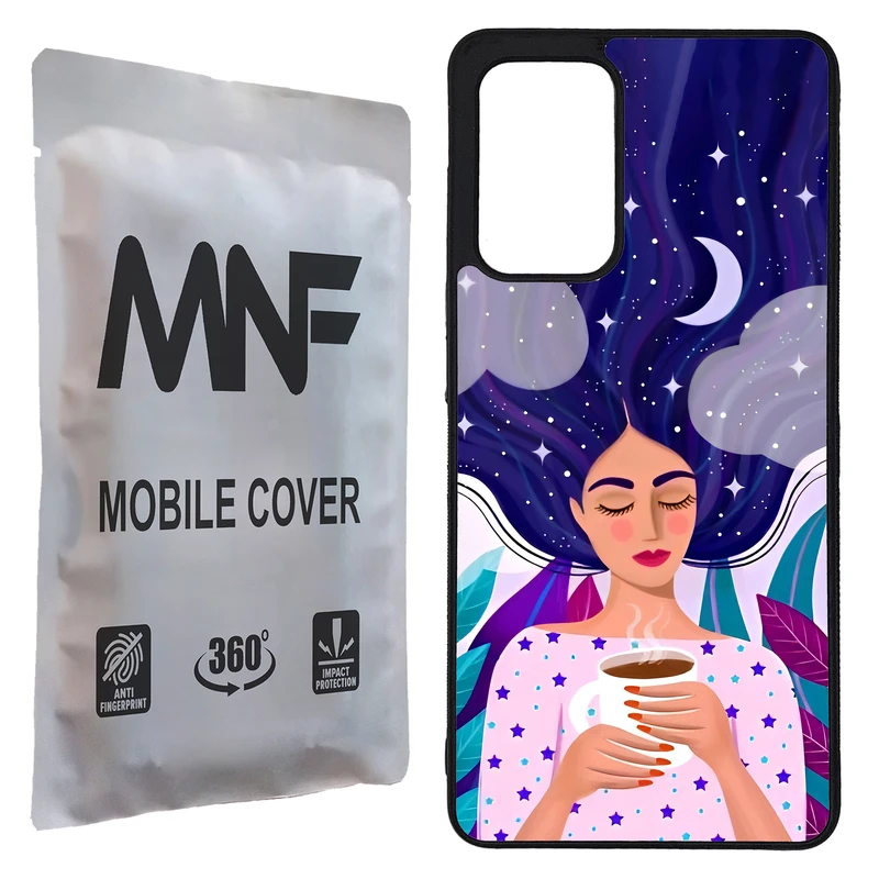 کاور ام ان اف طرح نقاشی دختر کد P-125 مناسب برای گوشی موبایل سامسونگ Galaxy A72 / A72 5G