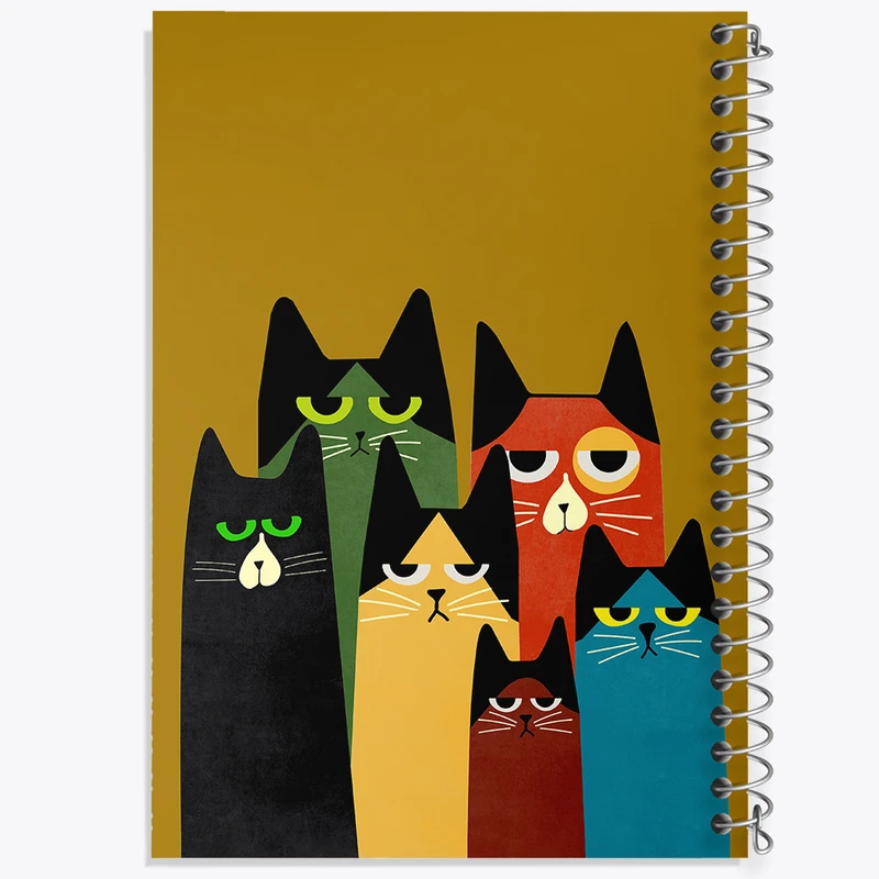 دفتر نت موسیقی 50 برگ خندالو مدل گربه های بامزه کد N1648