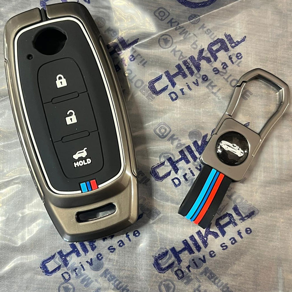 کاور ریموت و سوییچ خودرو چیکال مدل فلزی کد P-642 مناسب برای نیسان سیلفی