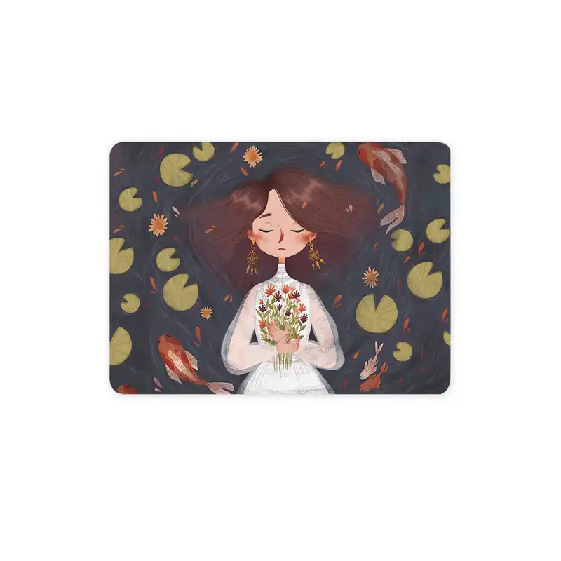 ماوس پد ترمه طراحان ایده مدل دختر و مرداب کد cfp1400