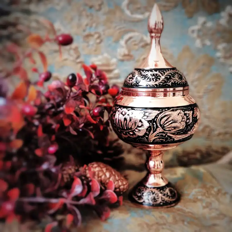 شکلات خوری مسی مدل الماس تراش کد 24