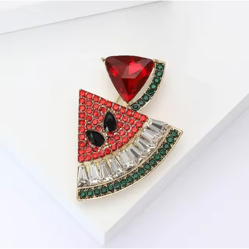 گل سینه زنانه مدل هندوانه