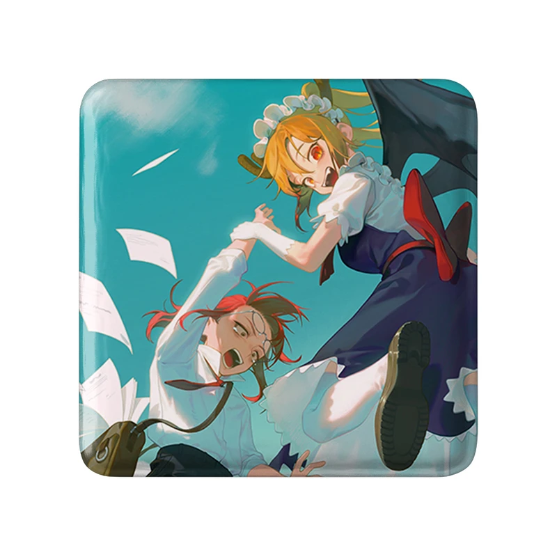 مگنت خندالو طرح توهرو انیمه اژدهای خدمتکار کوبایاشی مدل مربعی کد 36293