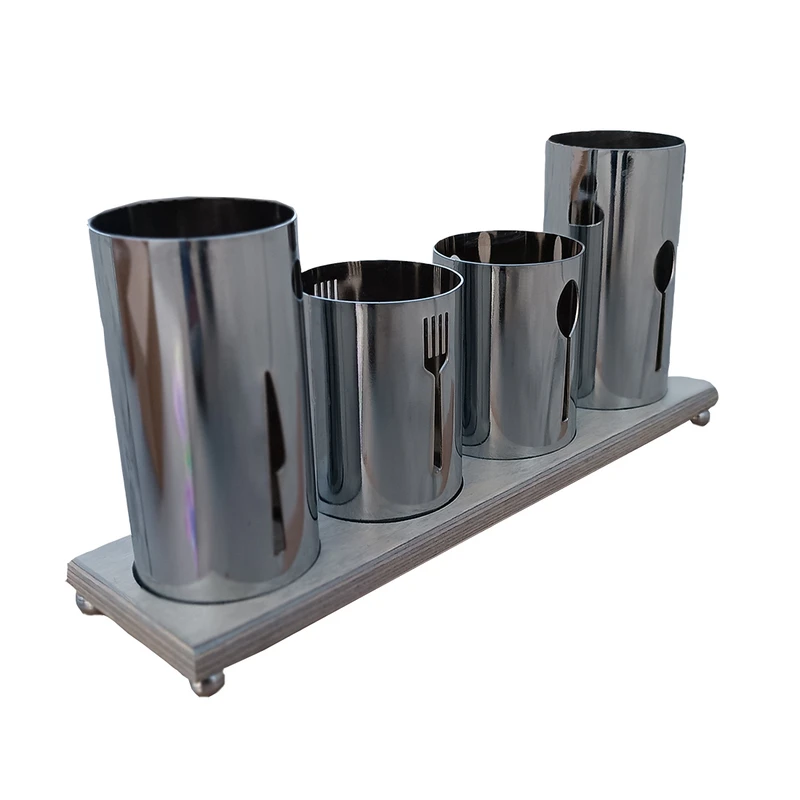 جاقاشقی مدل گل یخ مجموعه 4 عددی به همراه استند