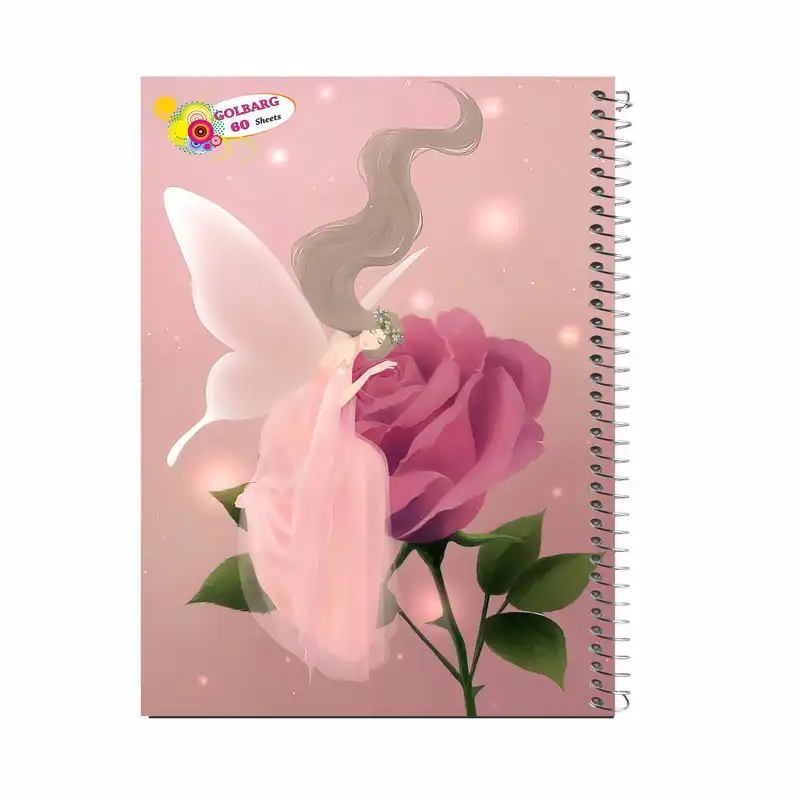 دفتر مشق 60 برگ گلبرگ طرح فرشته کد 60457