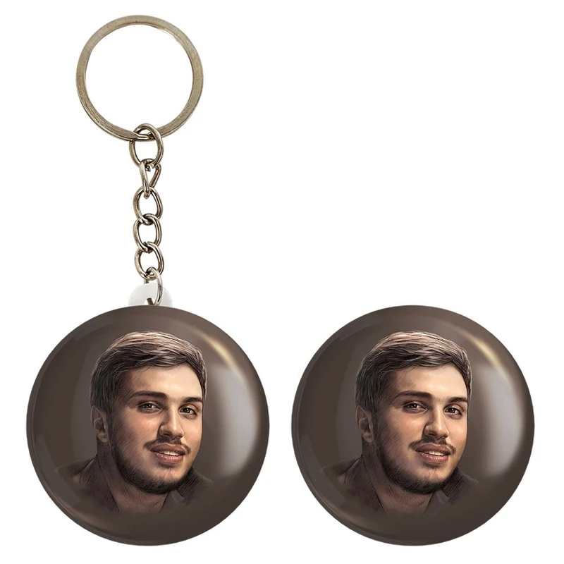 پیکسل خندالو مدل شهید جهاد مغنیه کد 27967 به همراه جاکلیدی