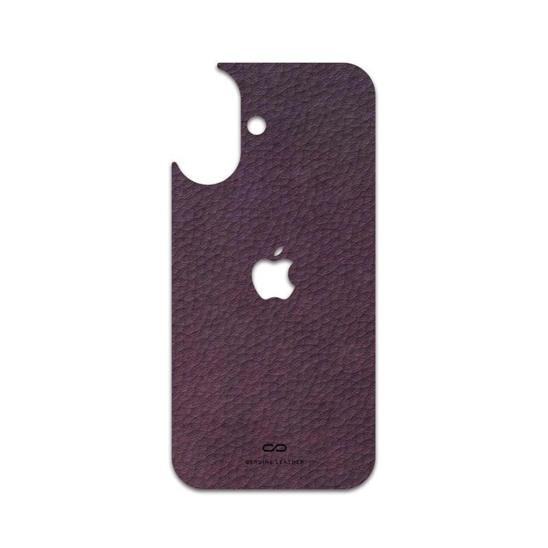برچسب پوششی ماهوت مدل Purple-Leather مناسب برای گوشی موبایل اپل iPhone 16