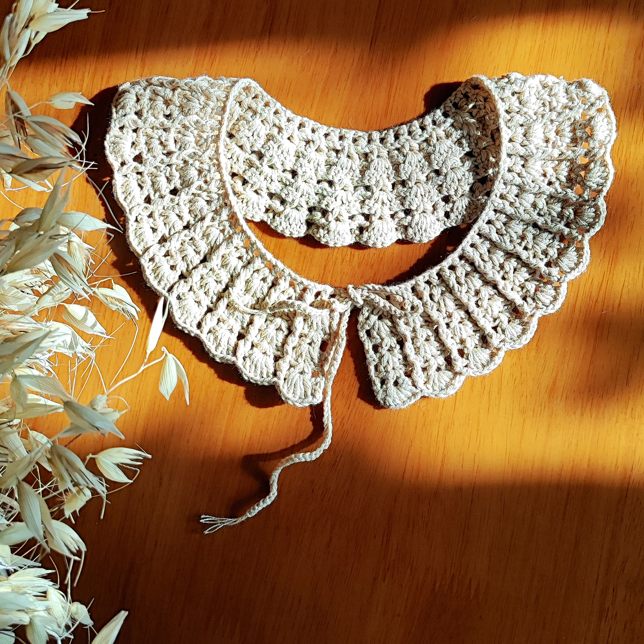 یقه تزیینی زنانه مدل بافتنی کد G05