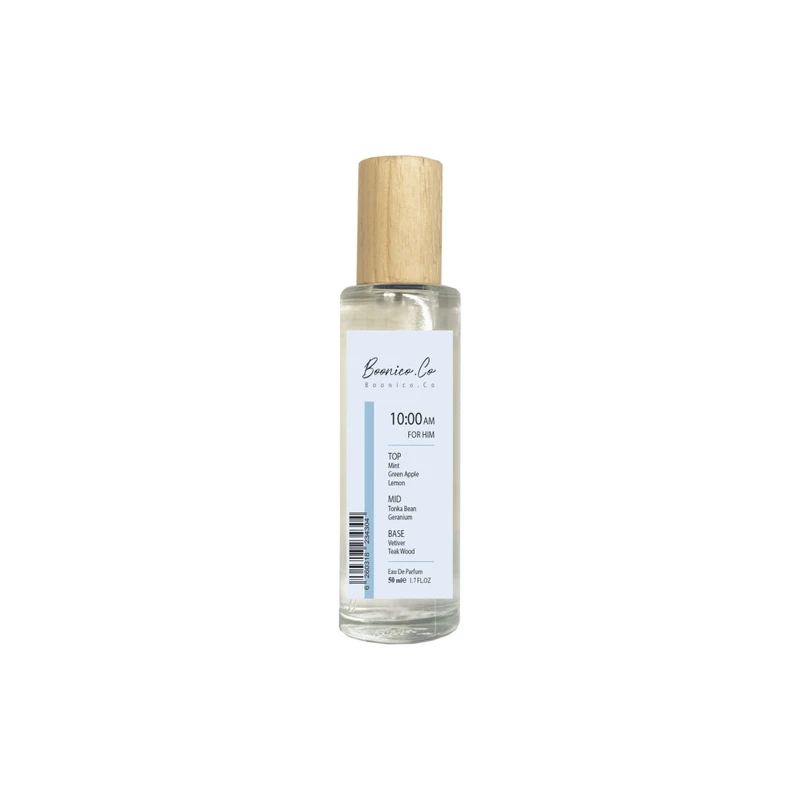 عطر جیبی مردانه بونی کوکو مدل 10:00AM  با رایحه خنک حجم 50 میلی لیتر