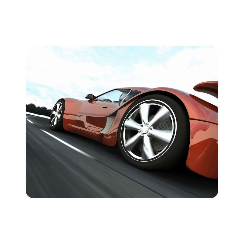ماوس پد اطلس آبی طرح ماشین  مدل T7352