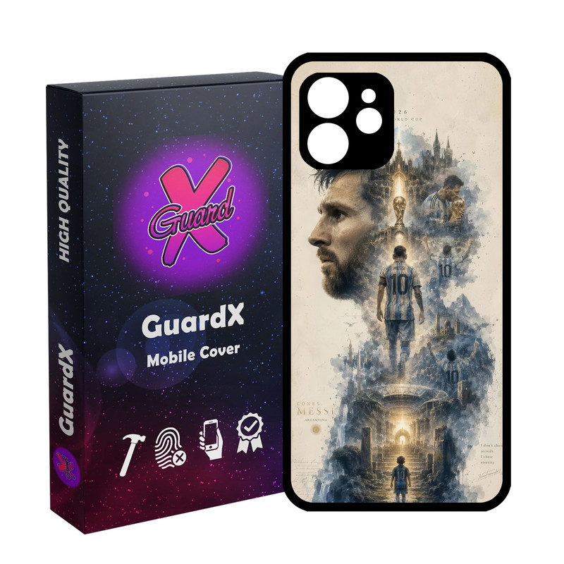 کاور گارد ایکس طرح لیونل مسی آرژانتین مدل 11125 مناسب برای گوشی موبایل اپل iPhone 12