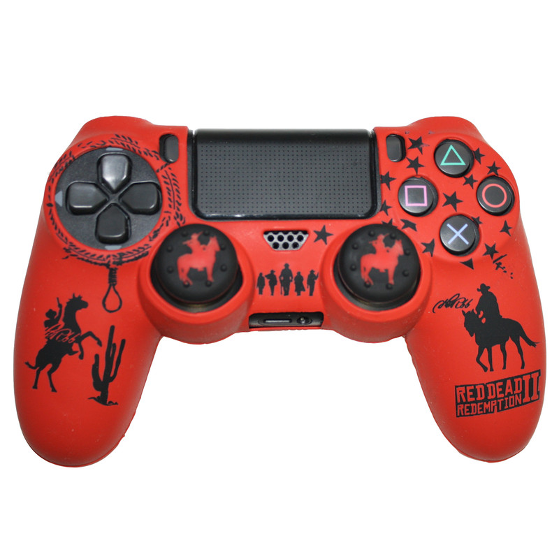 محافظ دسته پلی استیشن ۴ مدل red dead 2 RD2 به همراه روکش آنالوگ