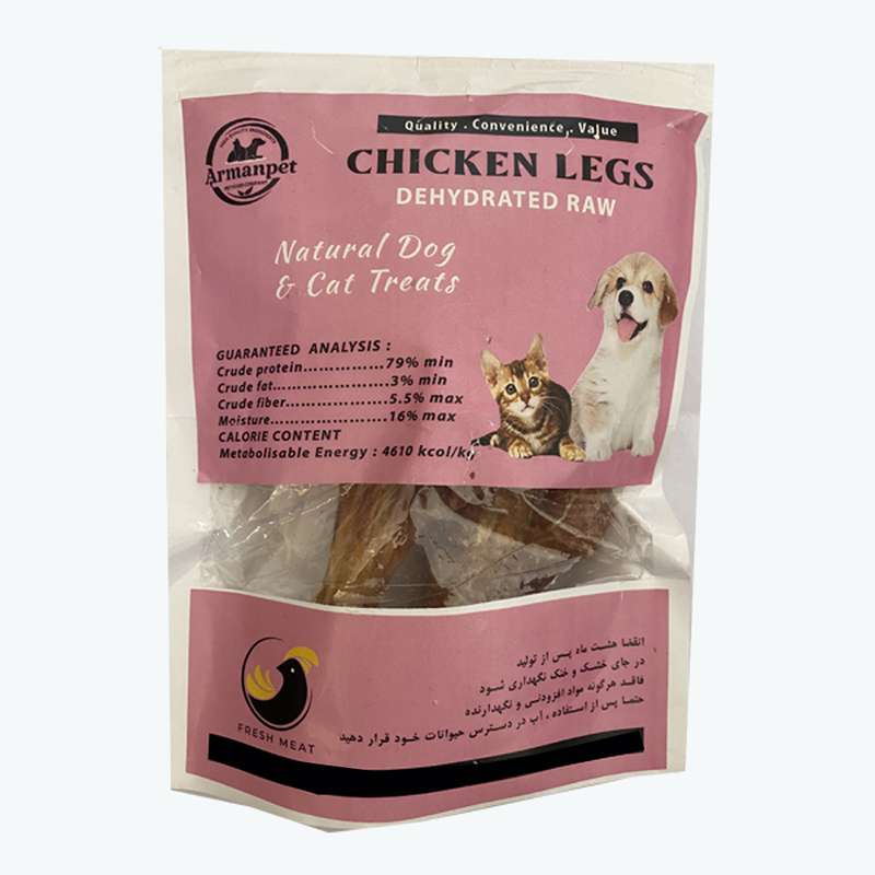 تشویقی سگ حرارتی آرمان پت مدل ساق مرغ  وزن 150 گرم