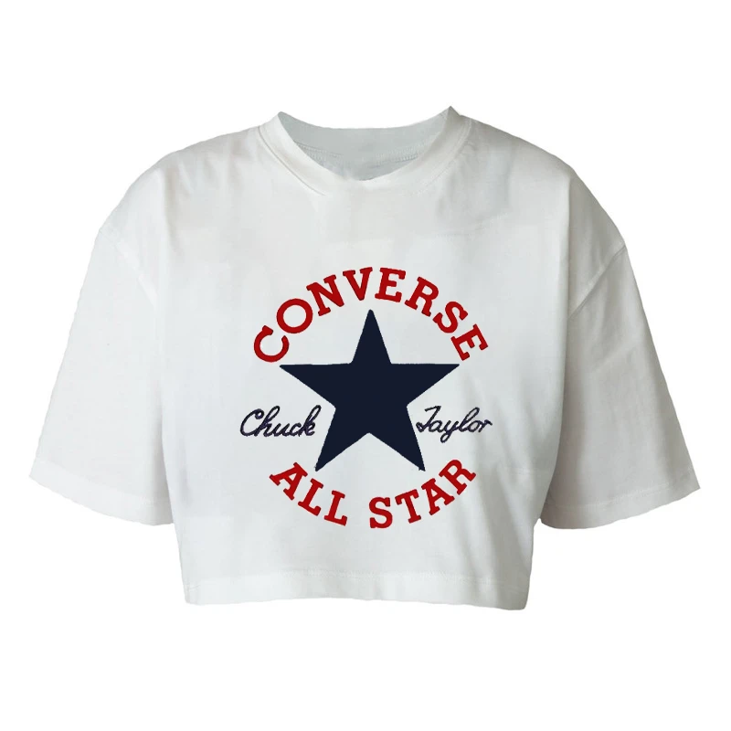 کراپ‌تاپ آستین کوتاه زنانه مدل c473 طرح نوشته