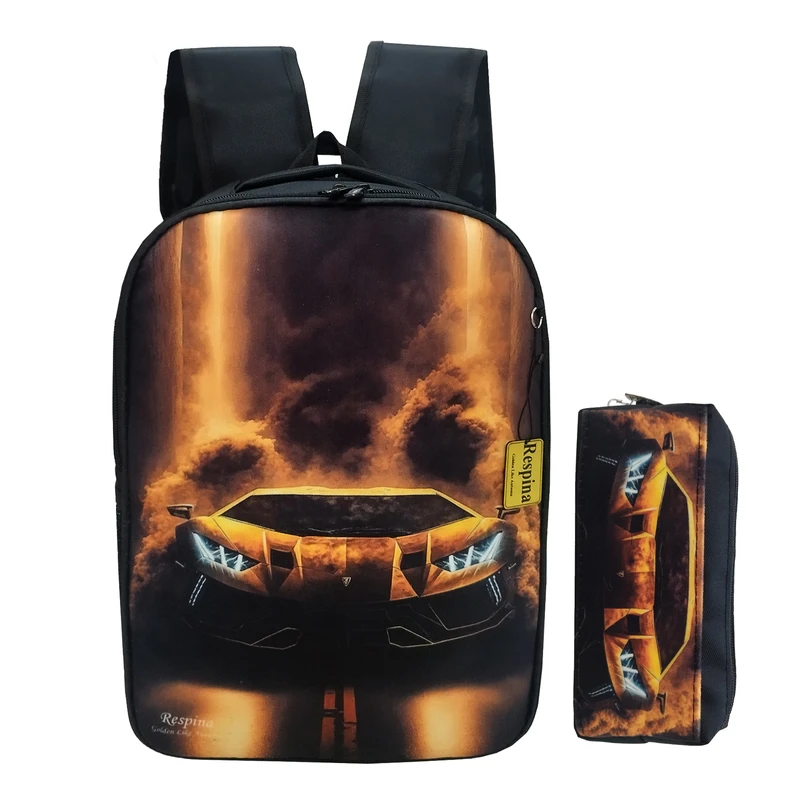 کوله پشتی رسپینا مدل پورشه اسپرت به همراه جامدادی