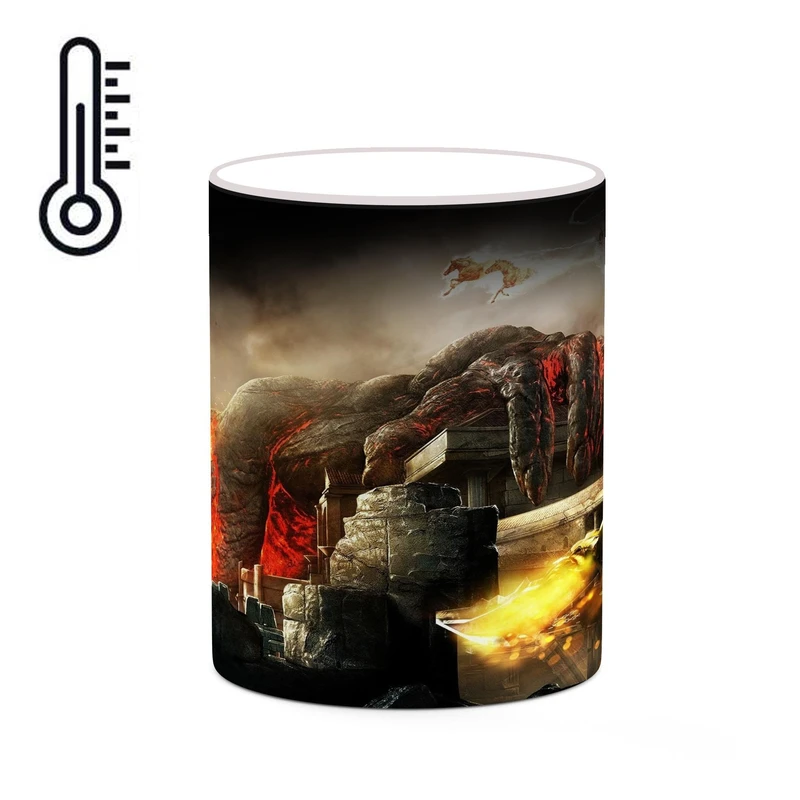 ماگ حرارتی کاکتی طرح گاد آف وار God Of War مدل mgh40502