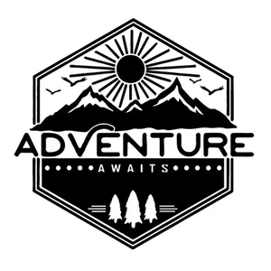 برچسب خودرو طرح ADVENTURE AWAITS کد 20