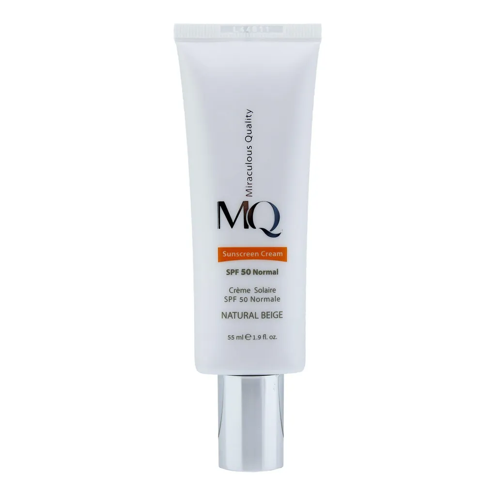 کرم ضدآفتاب رنگی ام کیو مدل NATURAL BEIGE-Normal، حجم 55 میلی‌لیتر