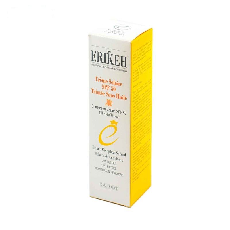 کرم ضدآفتاب رنگی اریکه مدل SPF50، مناسب پوست‌های چرب، حجم 50 میلی‌لیتر -  - 8