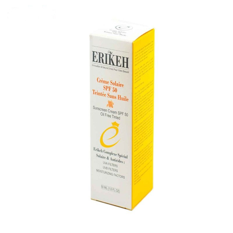 کرم ضدآفتاب رنگی اریکه مدل SPF50 مناسب پوست های چرب حجم 50 میلی لیتر کرم ضدآفتاب رنگی اریکه مدل SPF50 مناسب پوست های چرب حجم 50 میلی لیتر