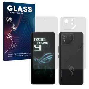 Glass Resistant model matte screen protector suitable for Asus ROG Phone 9 mobile phone along with the back protector