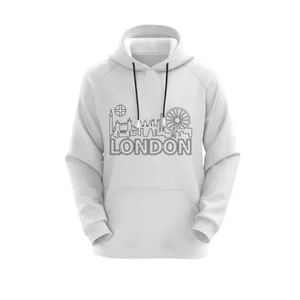 هودی زنانه مدل لندن کد J294 رنگ سفید