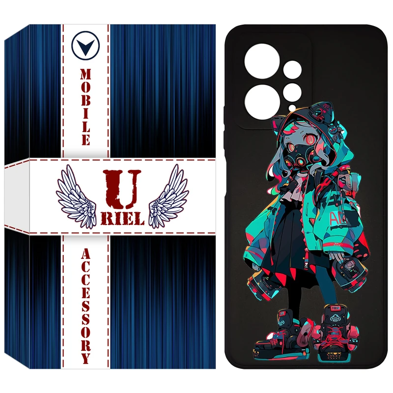 کاور یوریل مدل KSH کد 58 طرح دختر گربه ای مناسب برای گوشی موبایل شیائومی Redmi Note 12 4G