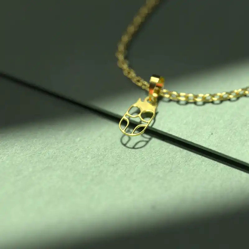 گردنبند طلا 18 عیار زنانه مدوپد مدل جغد کد B3-1-1015