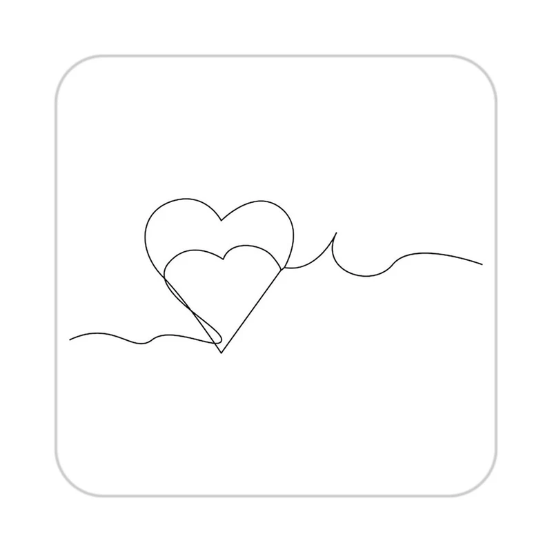 زیر لیوانی کاکتی طرح عاشقانه مدل mp40744