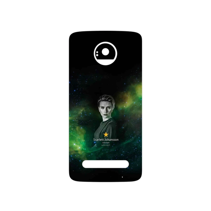 برچسب پوششی ماهوت مدل Scarlett Johansson مناسب برای گوشی موبایل موتورولا Moto Z2 Play