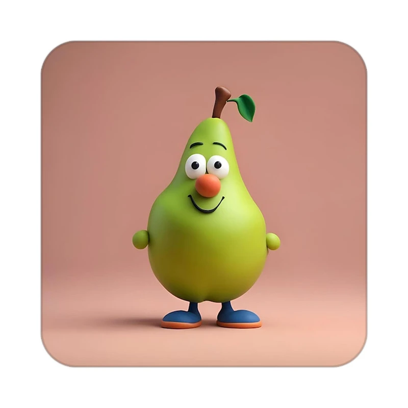 زیر لیوانی کاکتی طرح میوه مدل mp21013