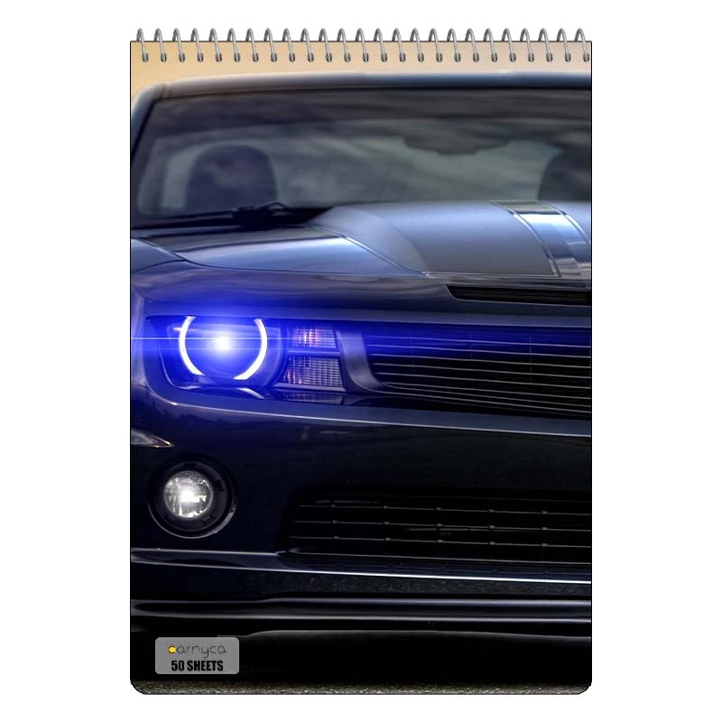 دفتر نقاشی 50 برگ سیمی کارنیکا طرح شورولت کامارو Chevrolet Camaro کد 82256