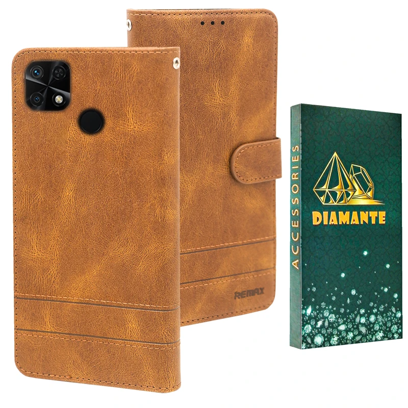 کیف کلاسوری دیامانته مدل Remax gn مناسب برای گوشی موبایل شیائومی Redmi 10C