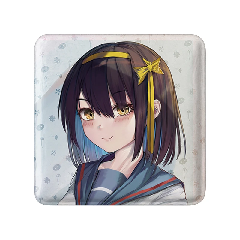 مگنت خندالو طرح هاروهی انیمه ناپدید شدن هارومی سوزومیا The Disappearance of Haruhi Suzumiya  مدل مربعی کد 23158