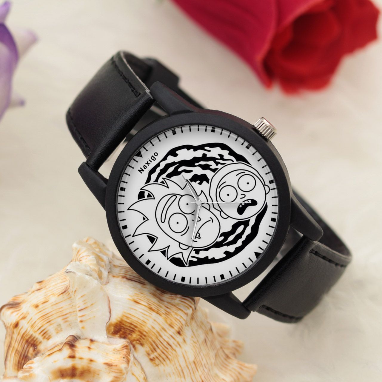 ساعت مچی عقربه ای ناکسیگو طرح Rick and Morty کد LF4241 -  - 3