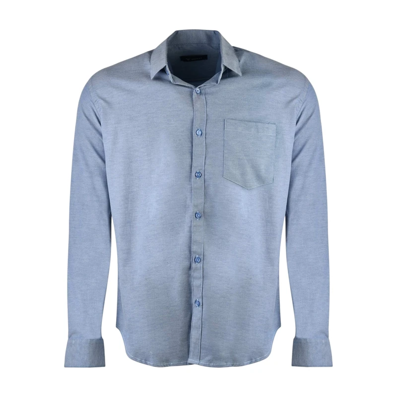 پیراهن آستین بلند یقه برگردان مردانه مدل MDSS-CH2991