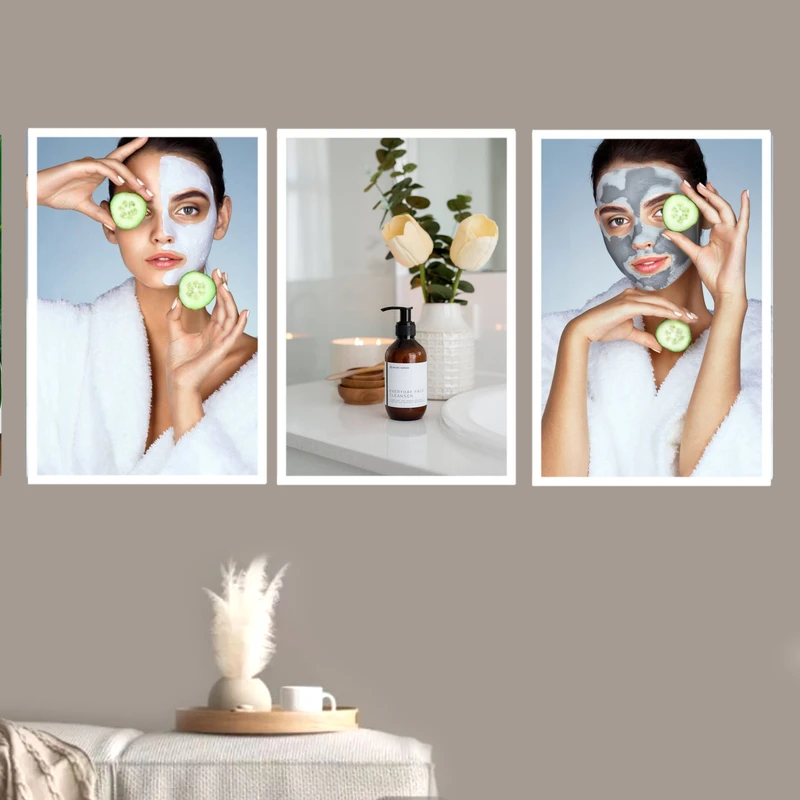 تابلو مدل پاکسازی پوست کد 873 مجموعه سه عددی
