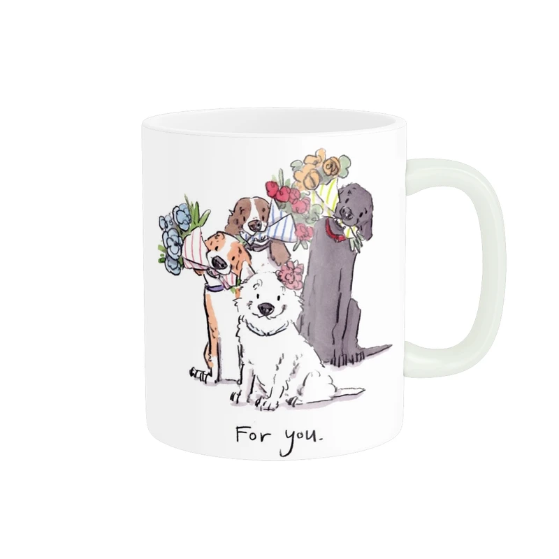 ماگ طرح سگ زیبا کد 202