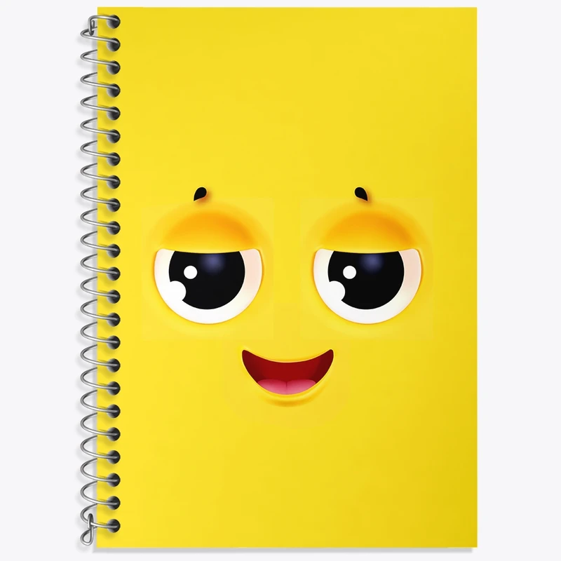 دفتر لغت 50 برگ خندالو طرح ایموجی کد N645