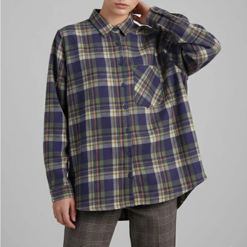 شومیز آستین بلند یقه برگردان زنانه ال سی وایکیکی مدل W414572Z8