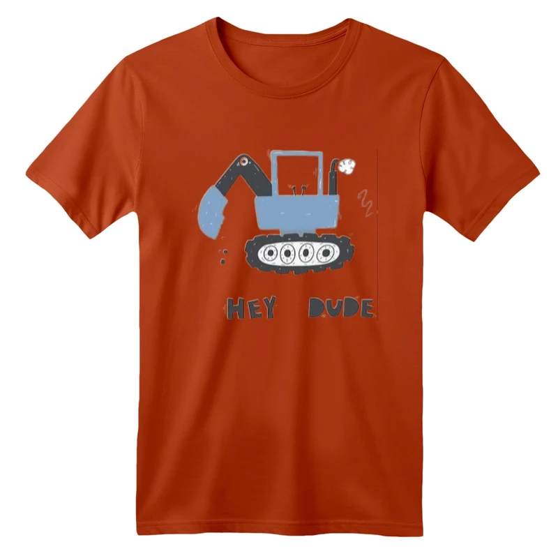 تی شرت آستین کوتاه بچگانه مدل ماشین کار کد 6