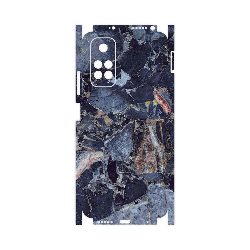 برچسب پوششی ماهوت مدل Broken black marble-FullSkin مناسب برای گوشی موبایل شیائومی Redmi Note 11